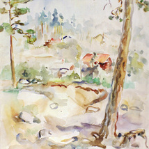 Akvarell_Imbilahti_1944